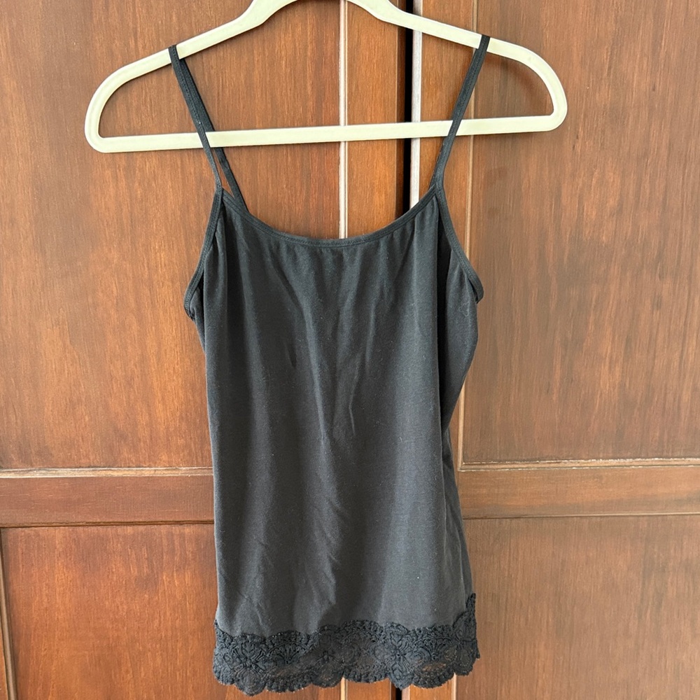 Cosabella Black Lace-Trim Camisole Tank